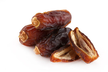 peel dates Dates fruit on white background in Saudi Arabia Dates
