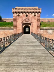 Reduitgeb&auml;ude im Stadtpark Fronte Lamotte in Germersheim (Rheinland-Pfalz)