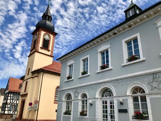 Fototapeta na wymiar Altes Rathaus in Wörth am Rhein (Rheinland-Pfalz)