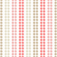 Polka dot seamless pattern. Hand hatching. Brushwork. Halftone. Geometric background. Scribble texture. Тextile rapport.