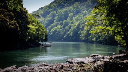 Kyoto Arashiyama Widok River © andrzej