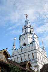 Kremlin in Izmailovo, Moscow. Popular landmark. Color photo.