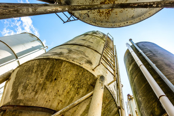 old silo tanks