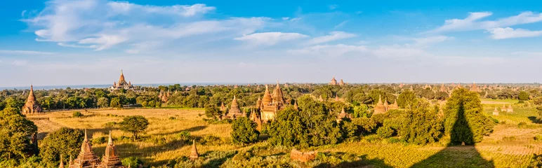Fotobehang A panoramic view of Old Bagan, Myanmar © Walter_D