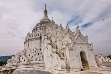 Fototapeta na wymiar Hsinbyume Pagoda, Mingun, Myanmar