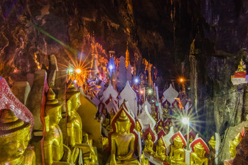 Buddhas in the Pindaya Caves, Shan State, Myanmar