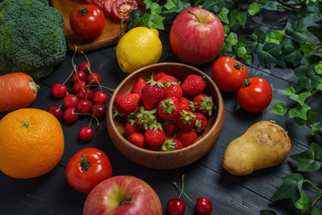 Obraz na płótnie Canvas 野菜と果物