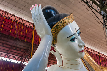 Reclining Buddha of Chauk Htat Kyi Pagoda, Yangon, Myanmar