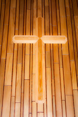 Wood cross background