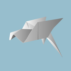 Vector illustrations with origami