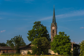 Kirche Sankt Stephanus bei Rosenheim, Bayern