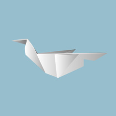 Naklejka premium Vector illustrations with origami