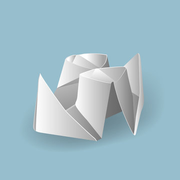 Vector illustrations with origami