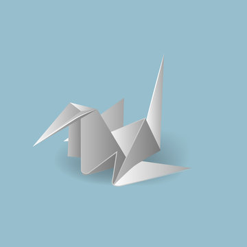 Vector illustrations with origami