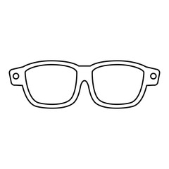 winter eye glasses icon vector illustration design