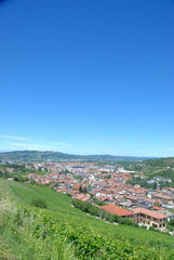 View of the city of Alba, Piedmont - Italy