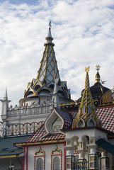 Fototapeta na wymiar Kremlin in Izmailovo, Moscow. Popular landmark. Color photo.