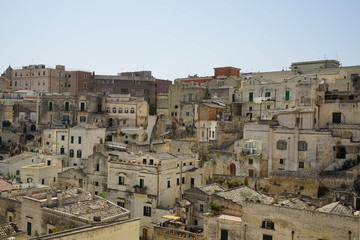 Fototapeta na wymiar View on the Matera 