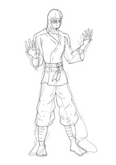 Ninja sketch design
