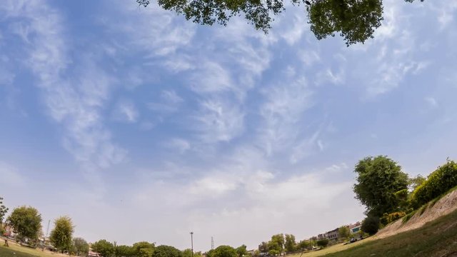 Day time moving clouds timelapse