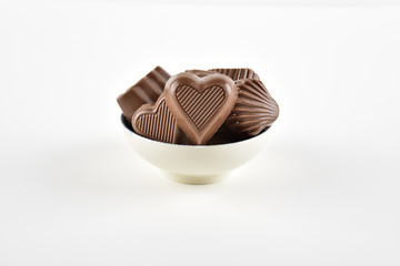 delicious chocolates in the bowl