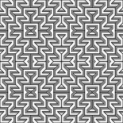 Design seamless monochrome geometric pattern