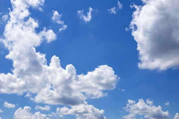 Plakat Blue sky background with clouds