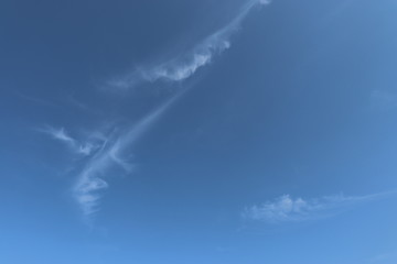 Fototapeta na wymiar Blue sky and a little clouds