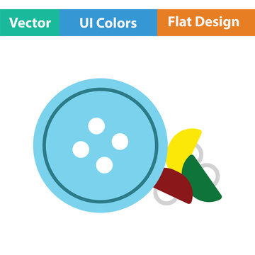 Sewing buttons icon