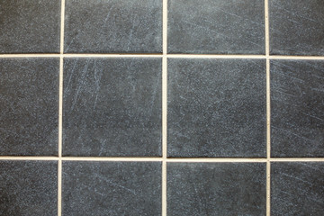 dark grey tiles on the floor