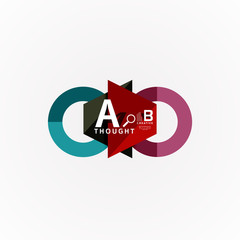 Paper option steps diagram infographic layout