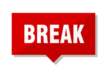 Fototapeta premium break red tag