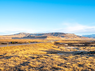 Fototapeta na wymiar Natural view in morning in Iceland