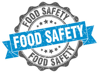food safety stamp. sign. seal