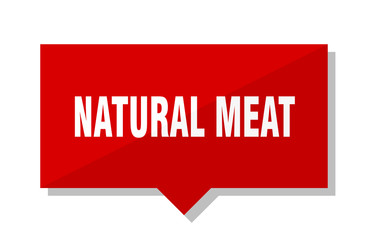 natural meat red tag