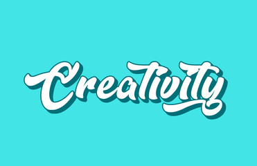 creativity hand written word text for typography design