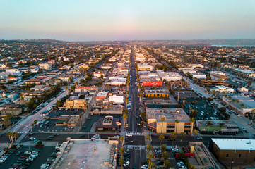 Aerial view of California houses © creativefamily