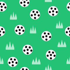 Football on grass pattern