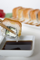 food photo sushi rolls