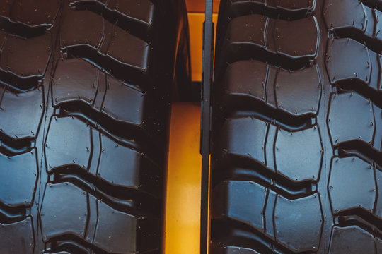 Cargo tires new at the exhibition