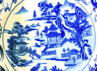 OLd Ceramic Plate  Panjuan Flea Market  Beijing China