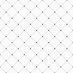 Vector seamless pattern. Geometric background with dotted rhombuses.