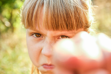 modern agressive child in the wild