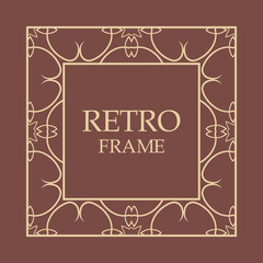 Fototapeta na wymiar Vintage decorative frame
