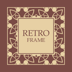 Vintage decorative frame
