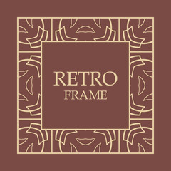 Vintage decorative frame