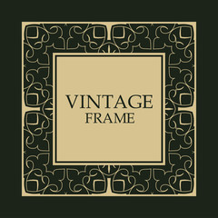 Vintage decorative frame
