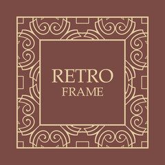 Vintage decorative frame
