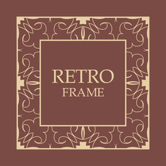 Vintage decorative frame