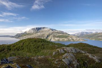 Fototapeta na wymiar Andalshatten in Nordland county